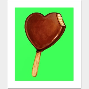 Heart Ice Cream Posters and Art